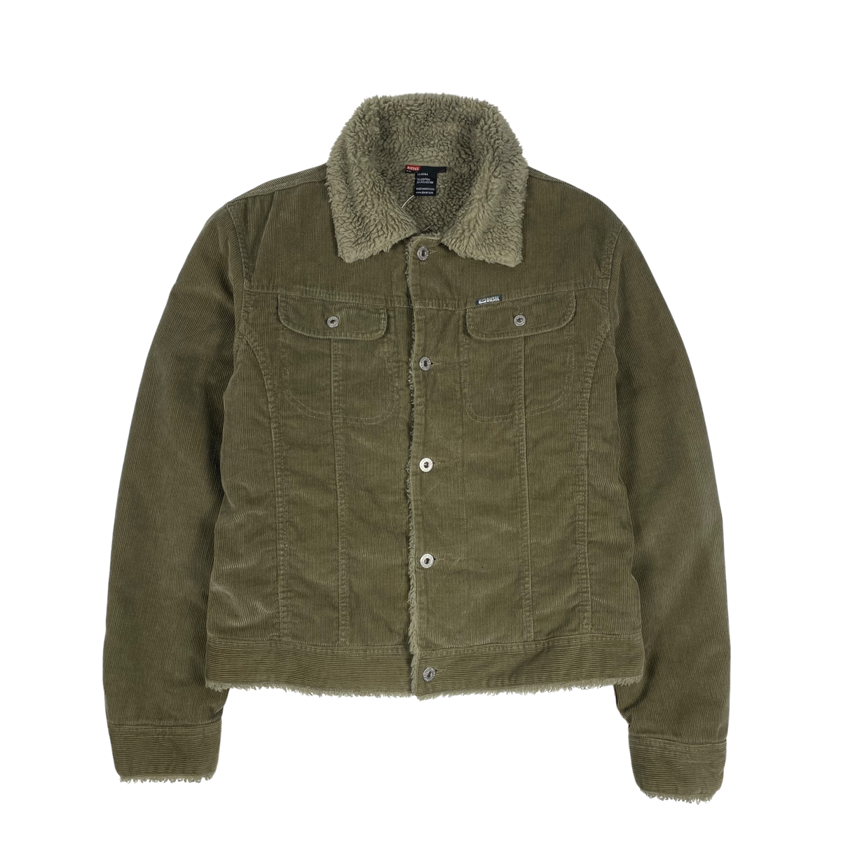 DIESEL Corduroy Boa Jacket