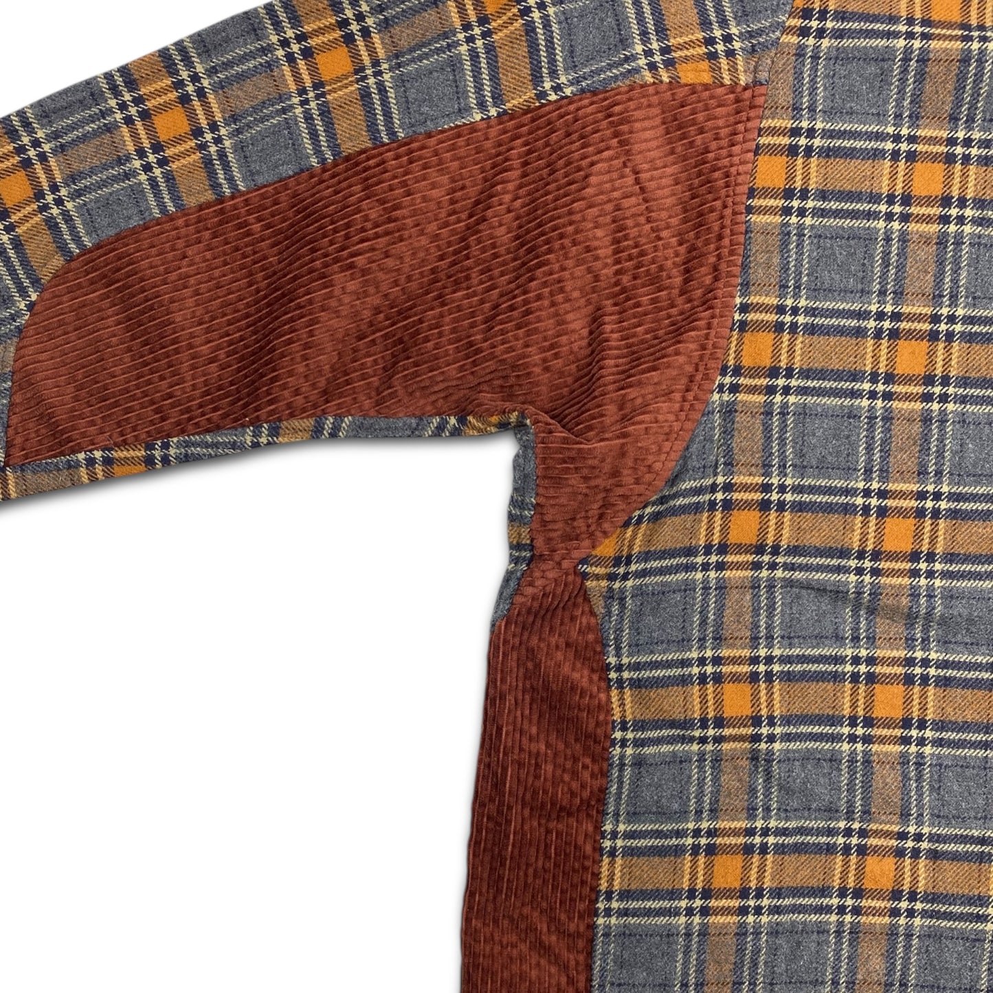 White Mountaineering plaid flannel shirt