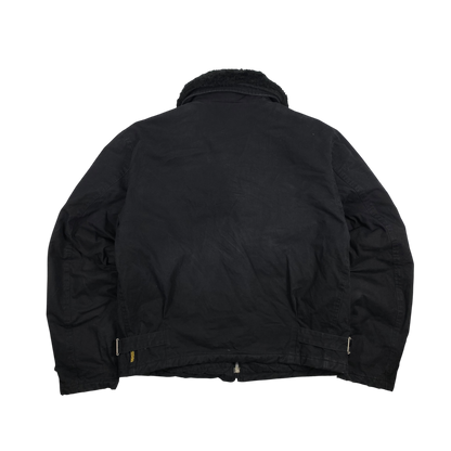 vintage Armani Jeans flight jacket faux-fur collar