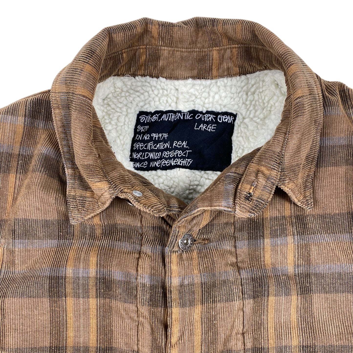 Vintage Stussy Corduroy
Jacket Lining Sherpa
