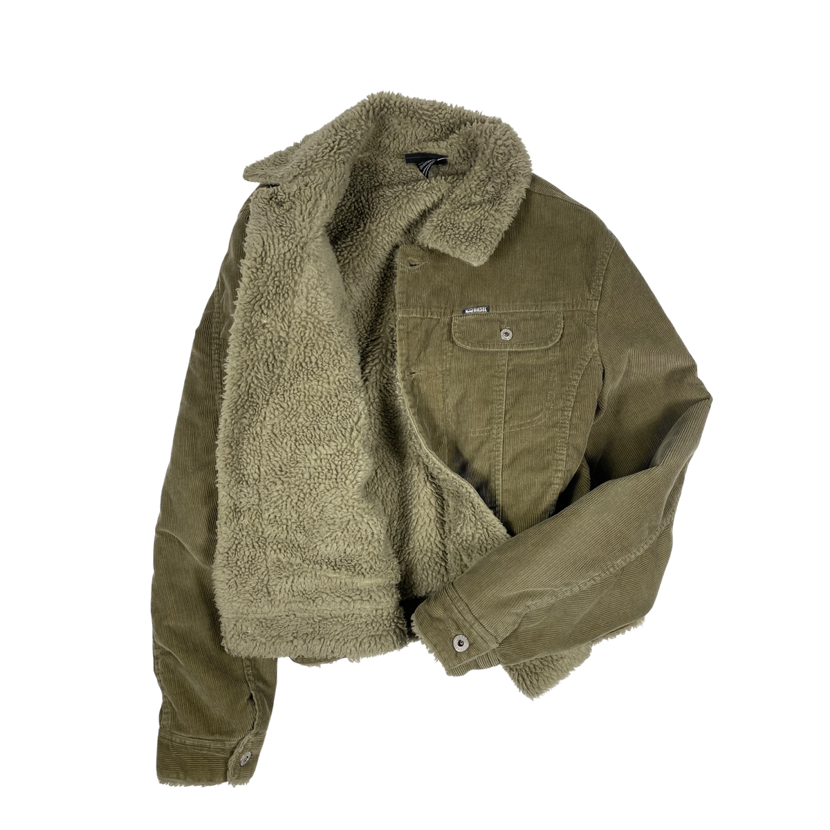 DIESEL Corduroy Boa Jacket