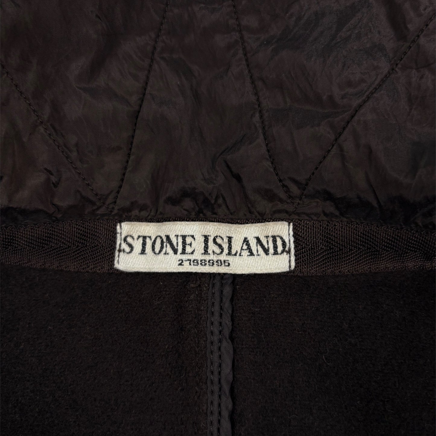 STONE ISLAND Metallic Nylon Hooded Coat Long Jacket
