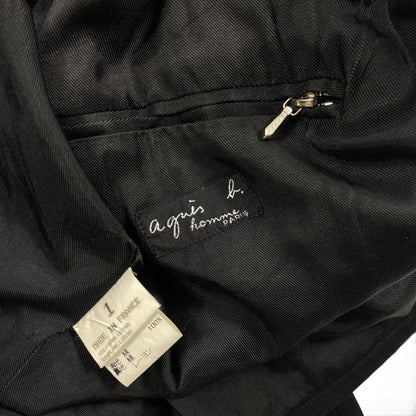 Agnes b. homme riri zip cotton rib blouson