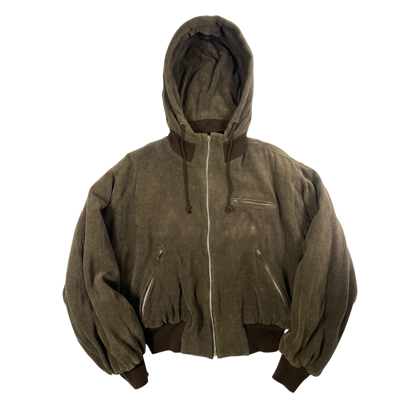 1990s Katharine Hamnett Wool Hooded Bomber