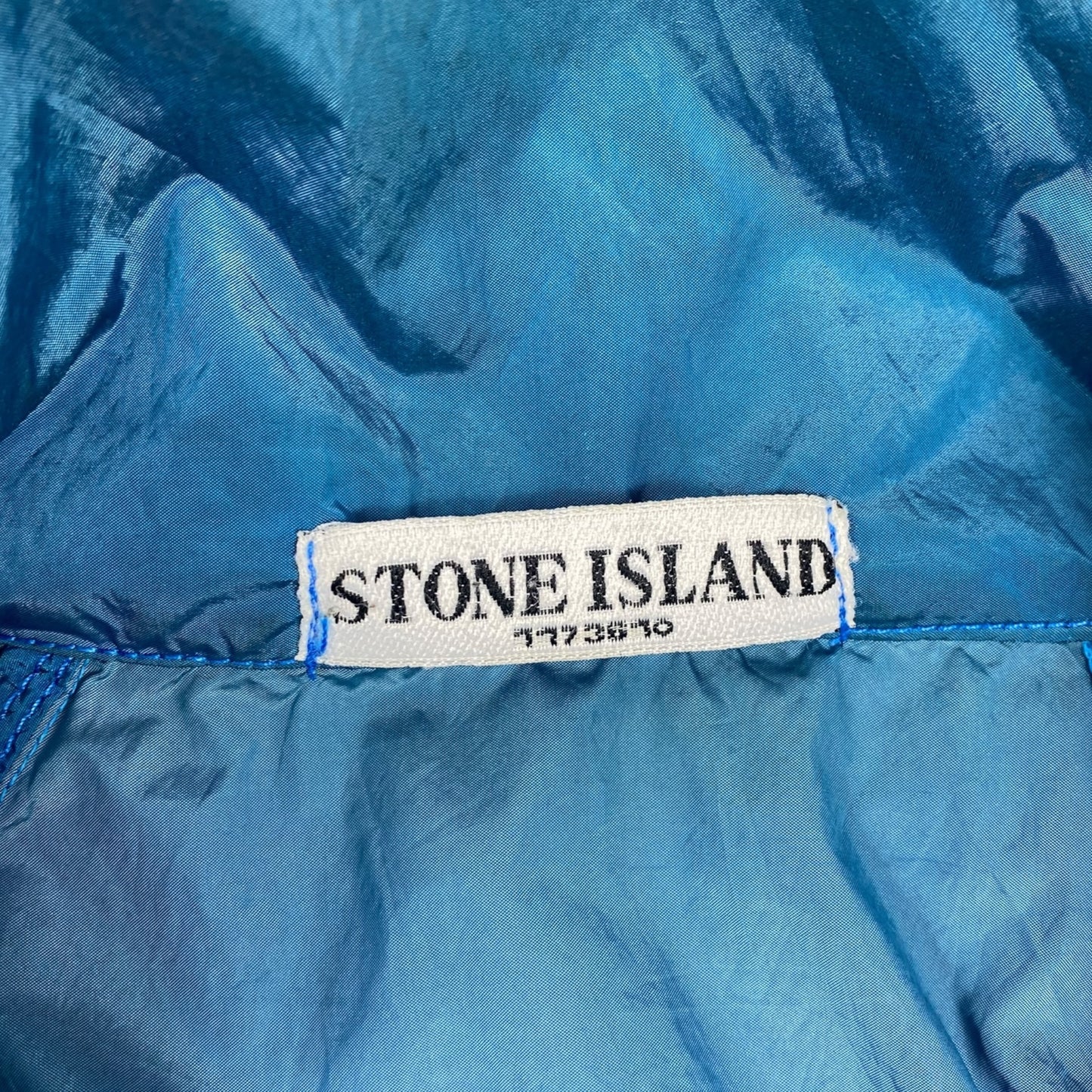 Sample Stone Island Bright Blue Hooded Nylon Metal Jacket