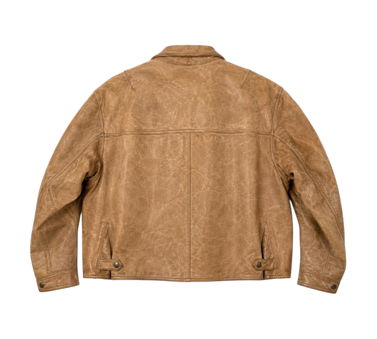 vintage 1980s Emporio Armani leather flight blouson jacket