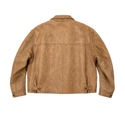 vintage 1980s Emporio Armani leather flight blouson jacket