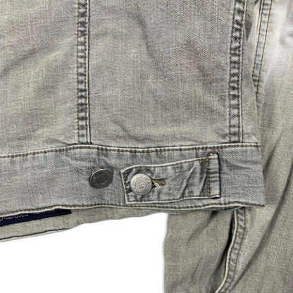 2000s Armani Grey Washed Denim Jacket