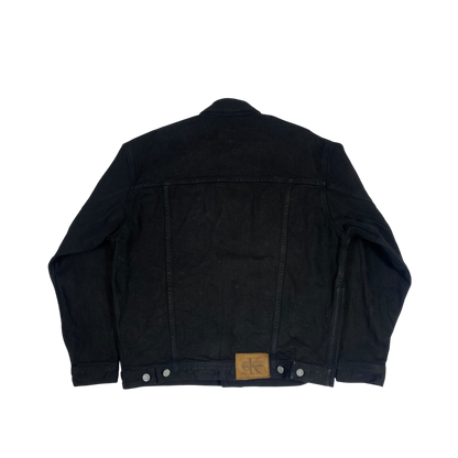 Calvin Klein Jeans black denim trucker jacket