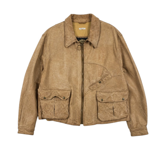 vintage 1980s Emporio Armani leather flight blouson jacket