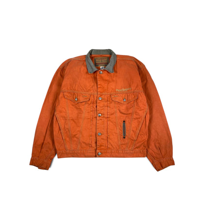 Diesel Industry Trucker Jacket With Corduroy Collar