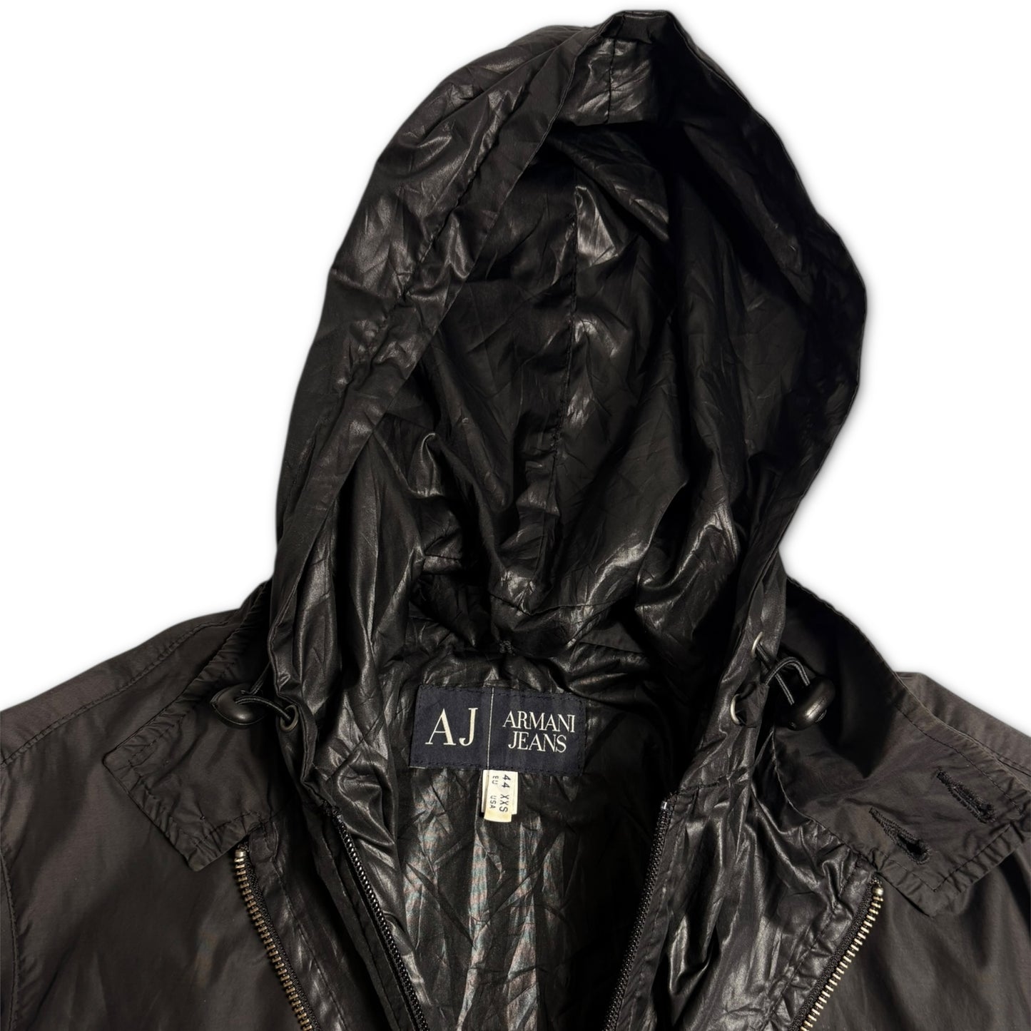 90s Armani nylon teck hoodie