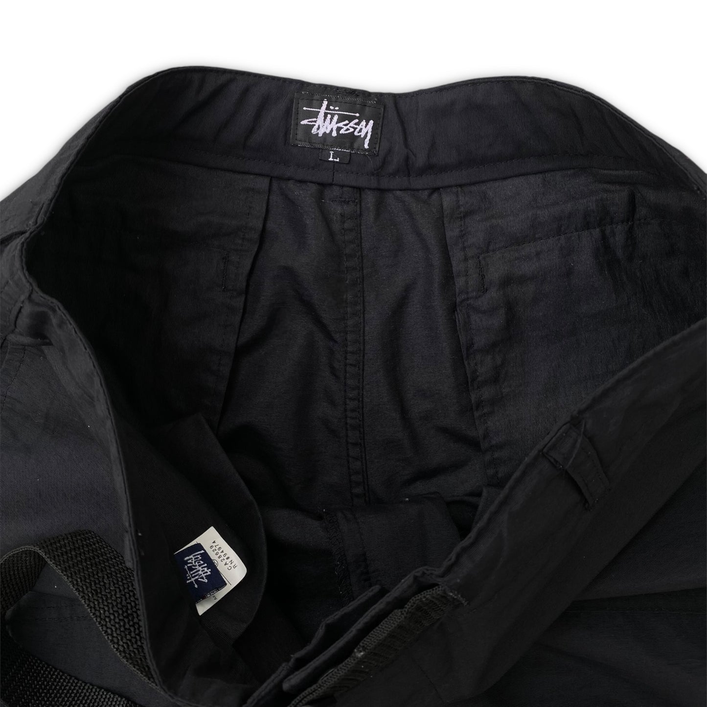STÜSSY COTTON TROUSERS - BLACK