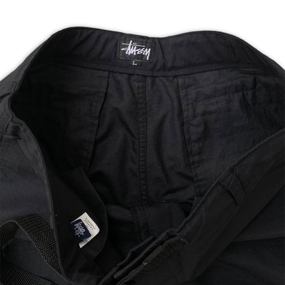 STÜSSY COTTON TROUSERS - BLACK