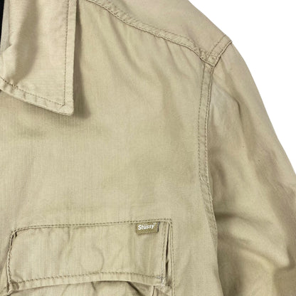 STUSSY IDEAL ZIP Striped Work Jacket