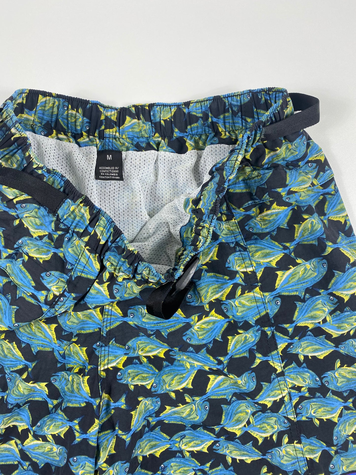 Patagonia Mens 5" Printed Nylon River Shorts, Fish (00’s)