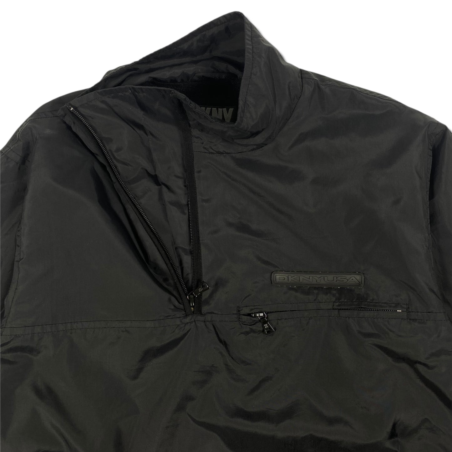 DKNY Black Quarter-Zip Windbreaker Jacket
