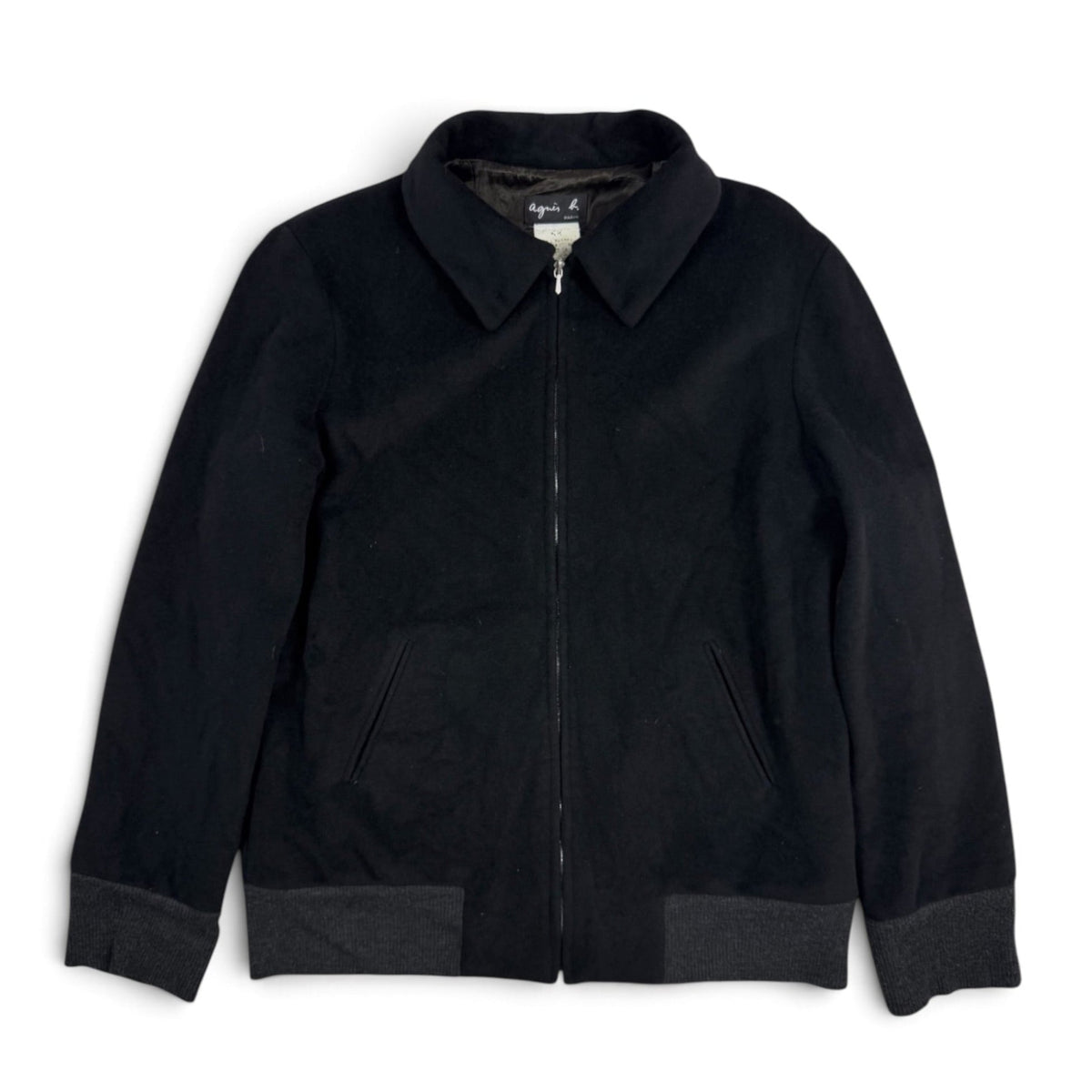 Agnes B Full zipper wool Jacket