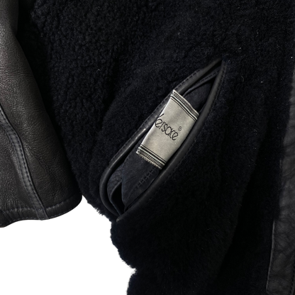 80s Vintage GIANNI VERSACE Leather Bomber Reversible Jacket