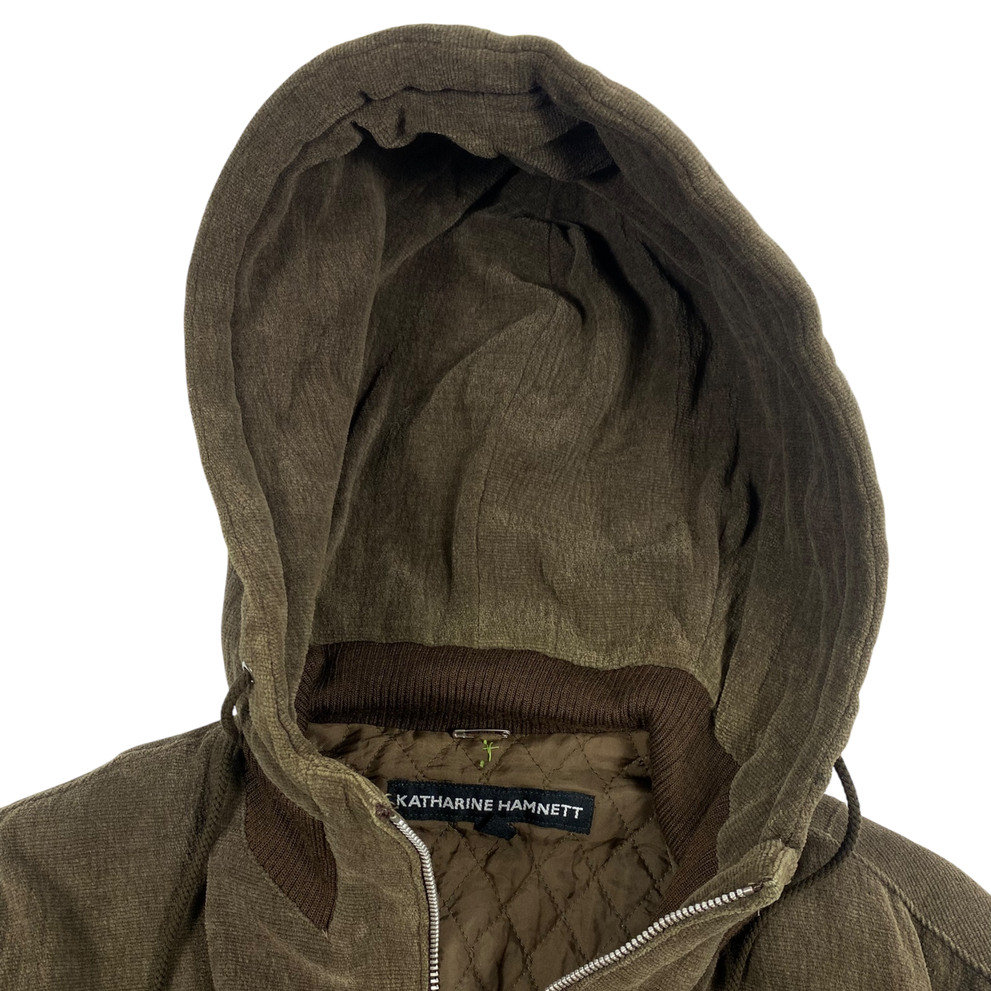 1990s Katharine Hamnett Wool Hooded Bomber