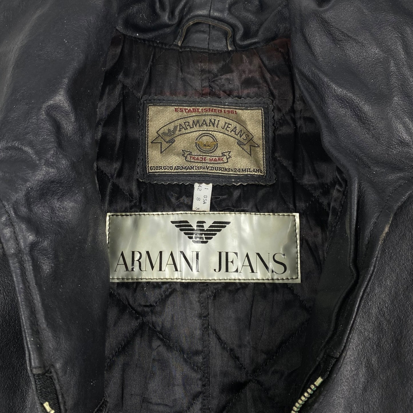 Armani Jeans Leather Jacket [1980]