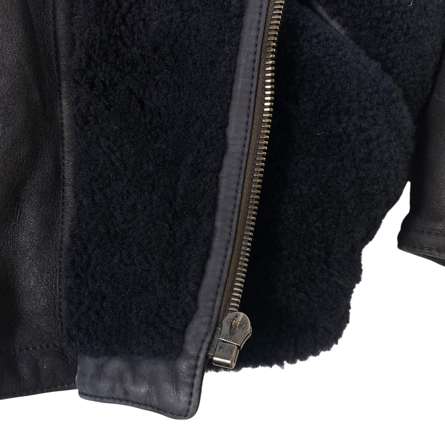 80s Vintage GIANNI VERSACE Leather Bomber Reversible Jacket
