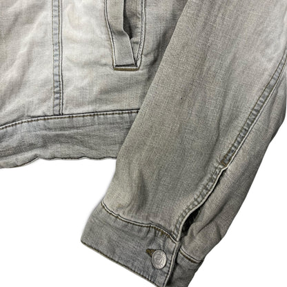 2000s Armani Grey Washed Denim Jacket