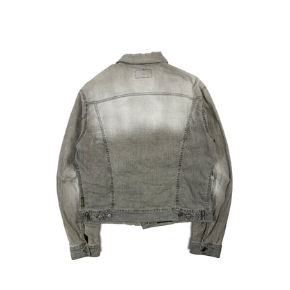 2000s Armani Grey Washed Denim Jacket