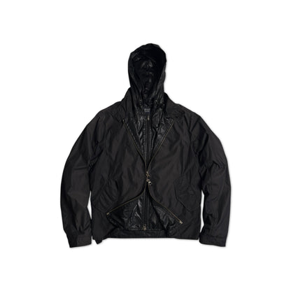 90s Armani nylon teck hoodie