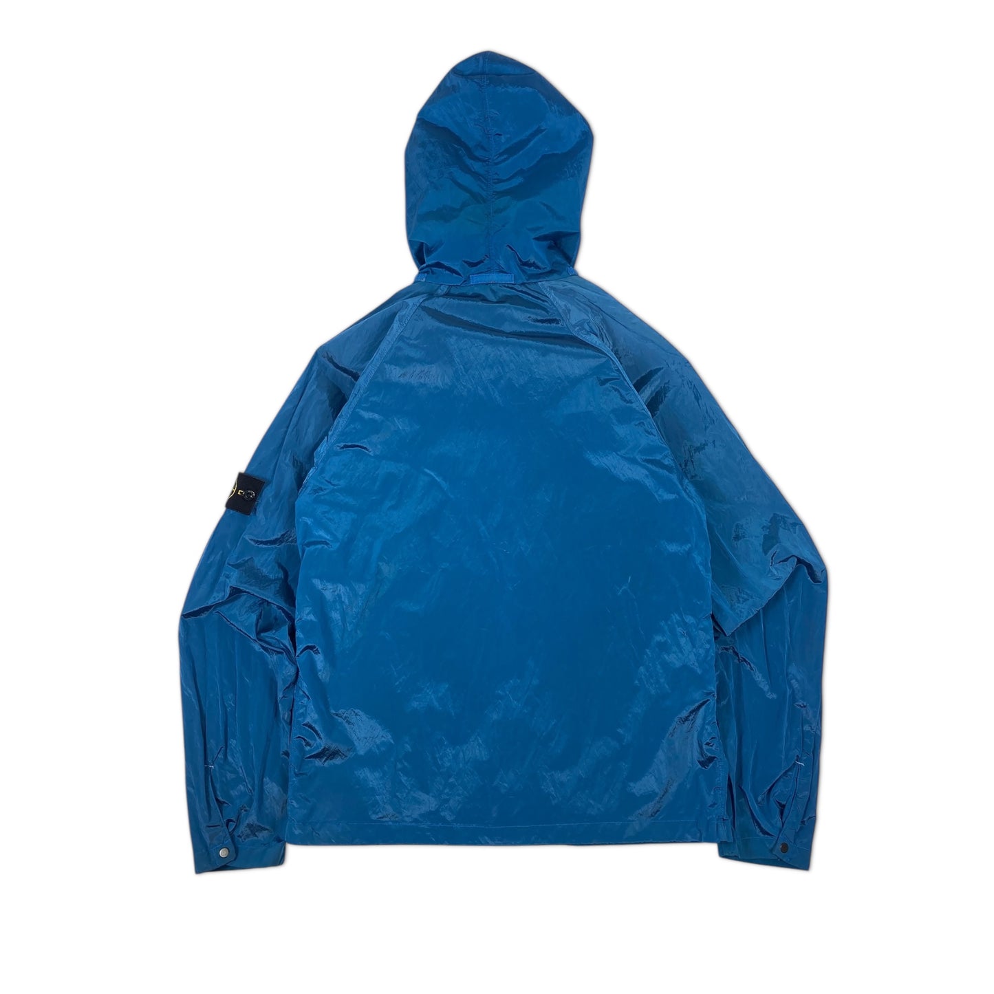 Sample Stone Island Bright Blue Hooded Nylon Metal Jacket