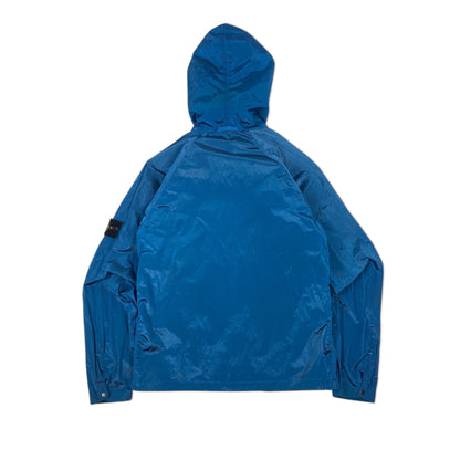 Sample Stone Island Bright Blue Hooded Nylon Metal Jacket
