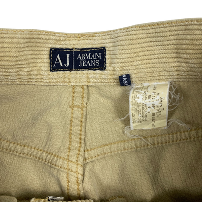 Armani Jeans beige corduroy trousers