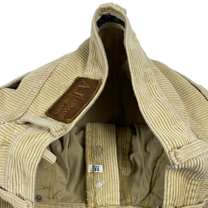 Armani Jeans beige corduroy trousers
