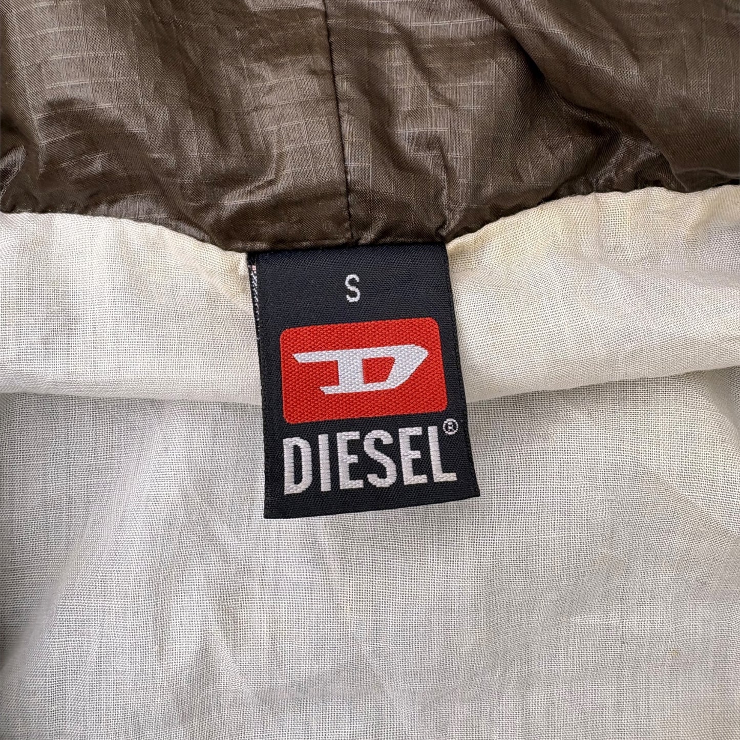 Diesel Hooded Mountain Parka in Khaki