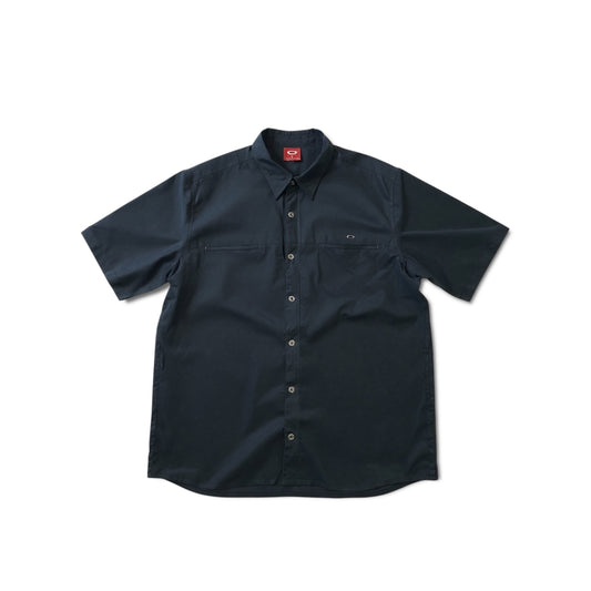 Oakley T-Shirt Center Logo Silver up 00s