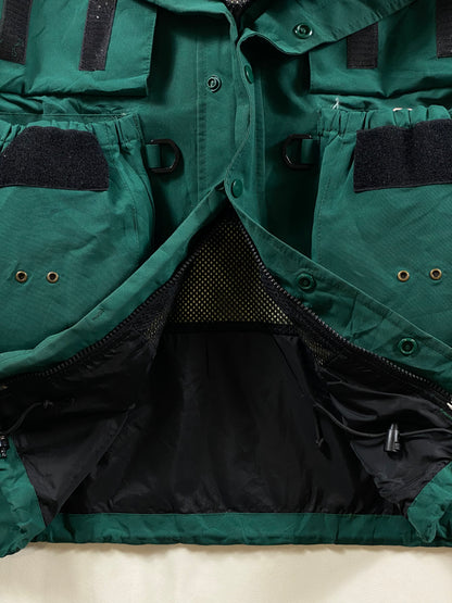 Vintage Cabela's Dry plus Fishing rain&wind jacket green 90's